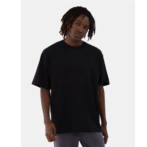 No Boundaries All Gender Cotton Oversize Short Sleeve Tee, Black 2XL (50-52)